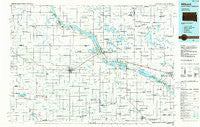 Milbank South Dakota Historical topographic map, 1:100000 scale, 30 X 60 Minute, Year 1985