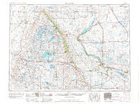 Milbank South Dakota Historical topographic map, 1:250000 scale, 1 X 2 Degree, Year 1953
