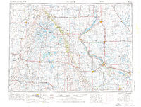 Milbank South Dakota Historical topographic map, 1:250000 scale, 1 X 2 Degree, Year 1953