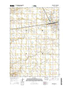 Milbank West South Dakota Current topographic map, 1:24000 scale, 7.5 X 7.5 Minute, Year 2015