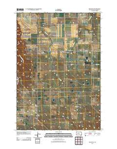 Milesville South Dakota Historical topographic map, 1:24000 scale, 7.5 X 7.5 Minute, Year 2012