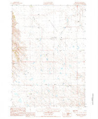 Milesville South Dakota Historical topographic map, 1:24000 scale, 7.5 X 7.5 Minute, Year 1983