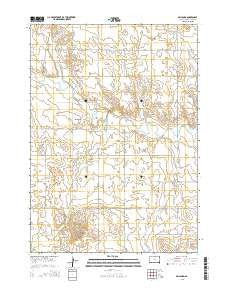 Millboro South Dakota Current topographic map, 1:24000 scale, 7.5 X 7.5 Minute, Year 2015