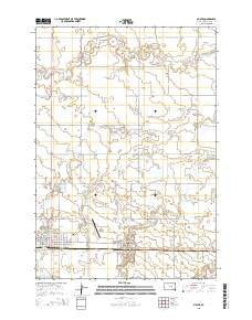 Miller South Dakota Current topographic map, 1:24000 scale, 7.5 X 7.5 Minute, Year 2015