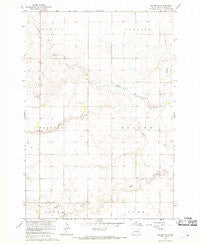 Miller NW South Dakota Historical topographic map, 1:24000 scale, 7.5 X 7.5 Minute, Year 1967