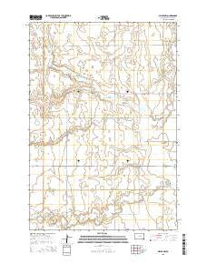 Miller NW South Dakota Current topographic map, 1:24000 scale, 7.5 X 7.5 Minute, Year 2015