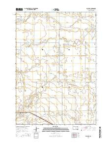 Miller SE South Dakota Current topographic map, 1:24000 scale, 7.5 X 7.5 Minute, Year 2015