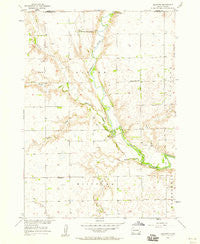 Milltown South Dakota Historical topographic map, 1:24000 scale, 7.5 X 7.5 Minute, Year 1957