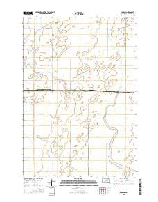 Mina NW South Dakota Current topographic map, 1:24000 scale, 7.5 X 7.5 Minute, Year 2015