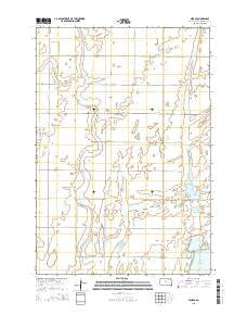 Mina SE South Dakota Current topographic map, 1:24000 scale, 7.5 X 7.5 Minute, Year 2015