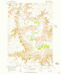 Miscol NE South Dakota Historical topographic map, 1:24000 scale, 7.5 X 7.5 Minute, Year 1956