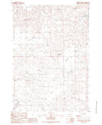 Mission Ridge South Dakota Historical topographic map, 1:24000 scale, 7.5 X 7.5 Minute, Year 1982