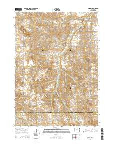 Mission NE South Dakota Current topographic map, 1:24000 scale, 7.5 X 7.5 Minute, Year 2015