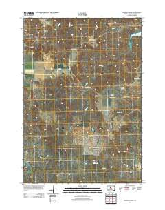 Mission Ridge South Dakota Historical topographic map, 1:24000 scale, 7.5 X 7.5 Minute, Year 2012