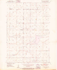 Mitchell Lake South Dakota Historical topographic map, 1:24000 scale, 7.5 X 7.5 Minute, Year 1950