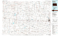 Mitchell South Dakota Historical topographic map, 1:100000 scale, 30 X 60 Minute, Year 1986