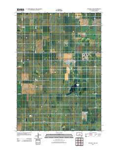 Mitchell Lake South Dakota Historical topographic map, 1:24000 scale, 7.5 X 7.5 Minute, Year 2012