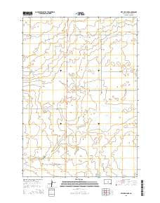 Mitchell Lake South Dakota Current topographic map, 1:24000 scale, 7.5 X 7.5 Minute, Year 2015