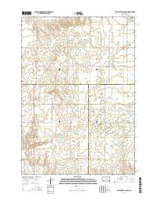 Mittelstedt Slough South Dakota Current topographic map, 1:24000 scale, 7.5 X 7.5 Minute, Year 2015