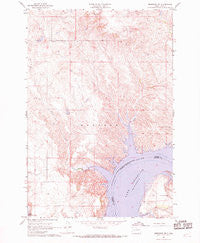 Mobridge NW South Dakota Historical topographic map, 1:24000 scale, 7.5 X 7.5 Minute, Year 1967