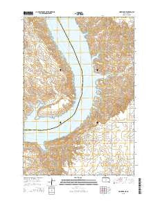 Mobridge NE South Dakota Current topographic map, 1:24000 scale, 7.5 X 7.5 Minute, Year 2015