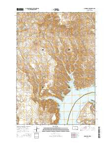 Mobridge NW South Dakota Current topographic map, 1:24000 scale, 7.5 X 7.5 Minute, Year 2015