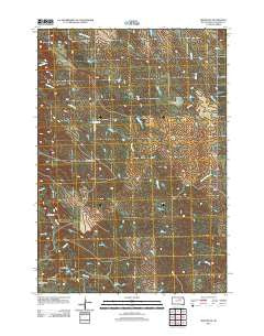 Moenville South Dakota Historical topographic map, 1:24000 scale, 7.5 X 7.5 Minute, Year 2012
