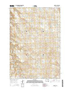 Moenville South Dakota Current topographic map, 1:24000 scale, 7.5 X 7.5 Minute, Year 2015