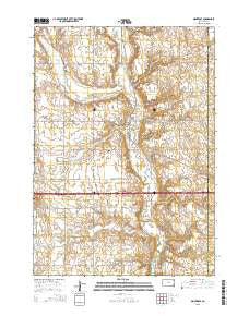 Montrose South Dakota Current topographic map, 1:24000 scale, 7.5 X 7.5 Minute, Year 2015