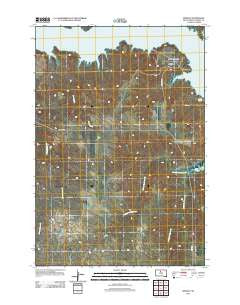 Moreau South Dakota Historical topographic map, 1:24000 scale, 7.5 X 7.5 Minute, Year 2012