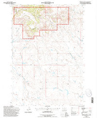 Moreau Peak South Dakota Historical topographic map, 1:24000 scale, 7.5 X 7.5 Minute, Year 1993