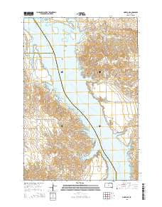 Moreau NE South Dakota Current topographic map, 1:24000 scale, 7.5 X 7.5 Minute, Year 2015