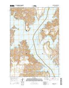 Moreau SE South Dakota Current topographic map, 1:24000 scale, 7.5 X 7.5 Minute, Year 2015