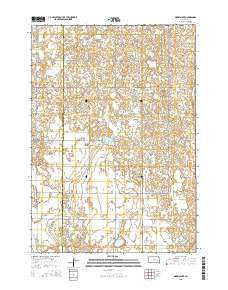 Morris Lake South Dakota Current topographic map, 1:24000 scale, 7.5 X 7.5 Minute, Year 2015