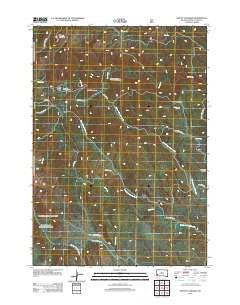 Mount Coolidge South Dakota Historical topographic map, 1:24000 scale, 7.5 X 7.5 Minute, Year 2012