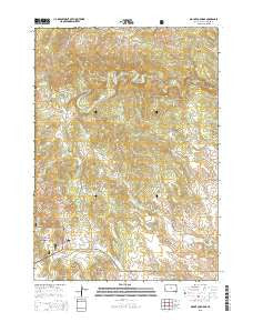 Mount Coolidge South Dakota Current topographic map, 1:24000 scale, 7.5 X 7.5 Minute, Year 2015