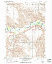 Mouth of Mission Creek South Dakota Historical topographic map, 1:24000 scale, 7.5 X 7.5 Minute, Year 1951