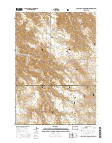Mouth of East Branch War Creek South Dakota Current topographic map, 1:24000 scale, 7.5 X 7.5 Minute, Year 2015