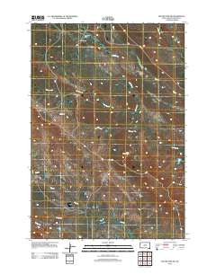 Mud Buttes NW South Dakota Historical topographic map, 1:24000 scale, 7.5 X 7.5 Minute, Year 2012