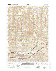 Murdo South Dakota Current topographic map, 1:24000 scale, 7.5 X 7.5 Minute, Year 2015