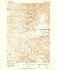 Murdo 3 NW South Dakota Historical topographic map, 1:24000 scale, 7.5 X 7.5 Minute, Year 1951