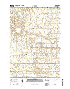 Naples South Dakota Current topographic map, 1:24000 scale, 7.5 X 7.5 Minute, Year 2015
