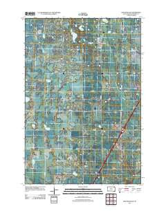 New Effington South Dakota Historical topographic map, 1:24000 scale, 7.5 X 7.5 Minute, Year 2012