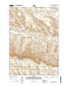 New Underwood NW South Dakota Current topographic map, 1:24000 scale, 7.5 X 7.5 Minute, Year 2015