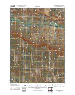 New Underwood SW South Dakota Historical topographic map, 1:24000 scale, 7.5 X 7.5 Minute, Year 2012
