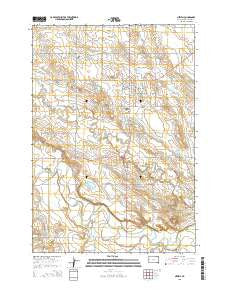Newell South Dakota Current topographic map, 1:24000 scale, 7.5 X 7.5 Minute, Year 2015