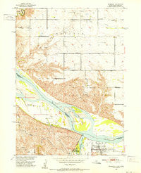 Niobrara Nebraska Historical topographic map, 1:24000 scale, 7.5 X 7.5 Minute, Year 1950