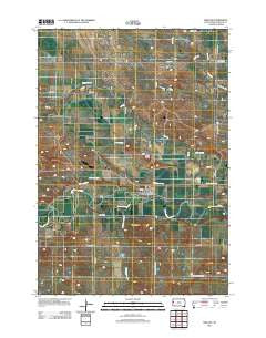 Nisland South Dakota Historical topographic map, 1:24000 scale, 7.5 X 7.5 Minute, Year 2012