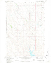 No Heart Creek NE South Dakota Historical topographic map, 1:24000 scale, 7.5 X 7.5 Minute, Year 1981