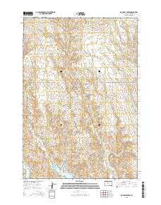 No Heart Creek South Dakota Current topographic map, 1:24000 scale, 7.5 X 7.5 Minute, Year 2015